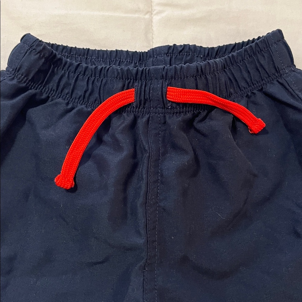 Primary Navy Swim Trunks with Red Drawstring - Picture 3 of 4